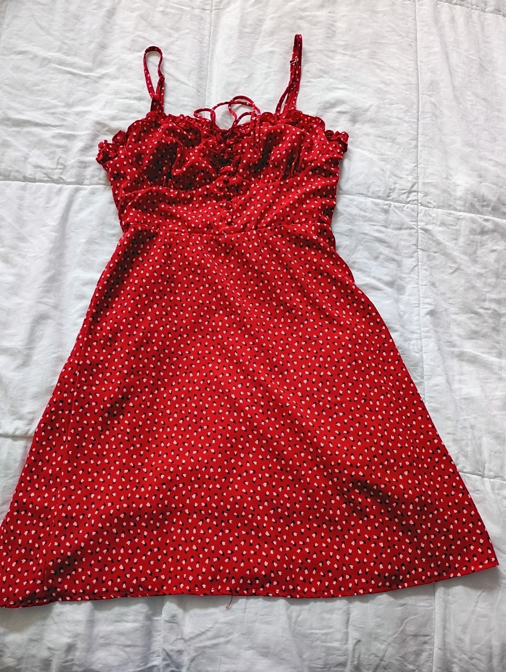 EUC Princess Polly Love Birds Red Dress